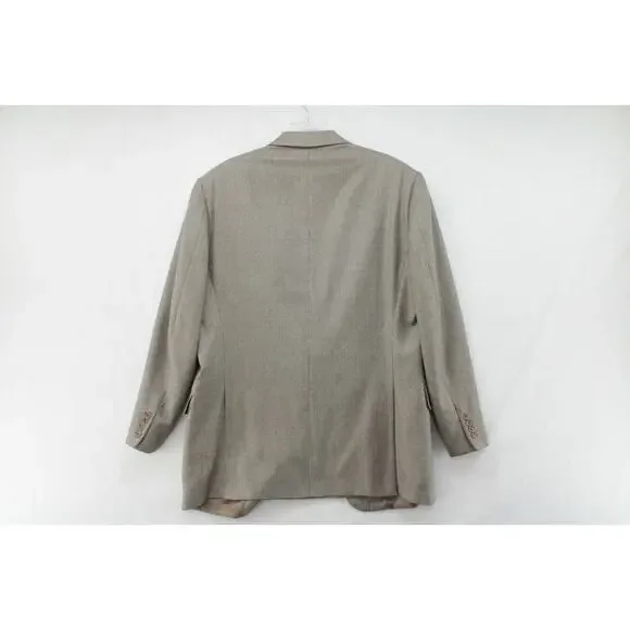 VTG Ermenegildo Zegna Blazer Men's 44R Multicolor Wool Silk Weave Sport Jacket